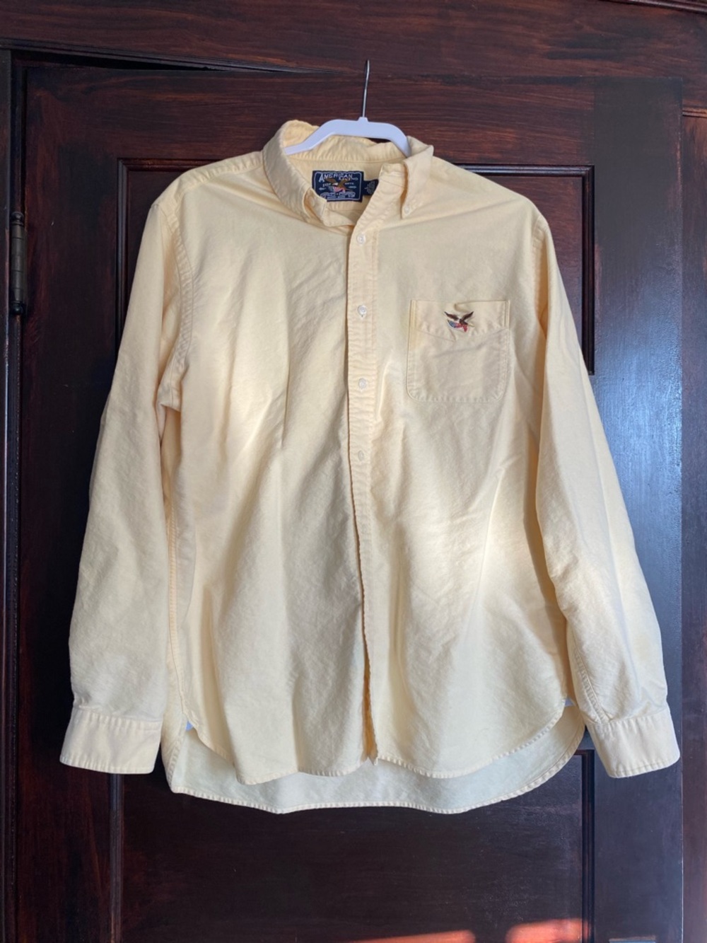 American Living Yellow Oxford Button Down Shirt Men’s [L]